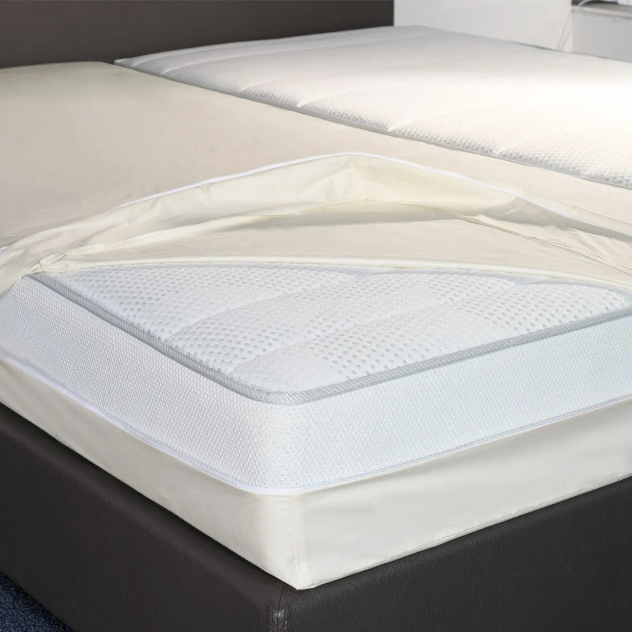 Softsan® Encasing für Matratzen aus Bio Baumwolle | Schutzbezug für Allergiker - Softsan