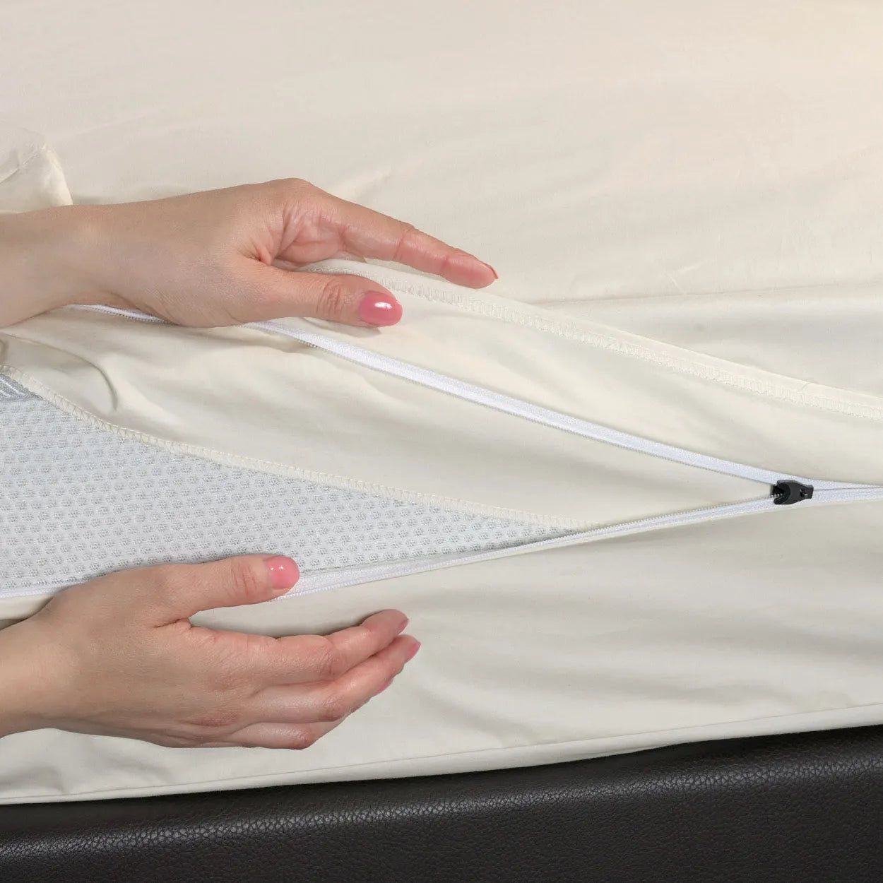 Softsan® Encasing für Matratzen aus Bio Baumwolle | Schutzbezug für Allergiker - Softsan