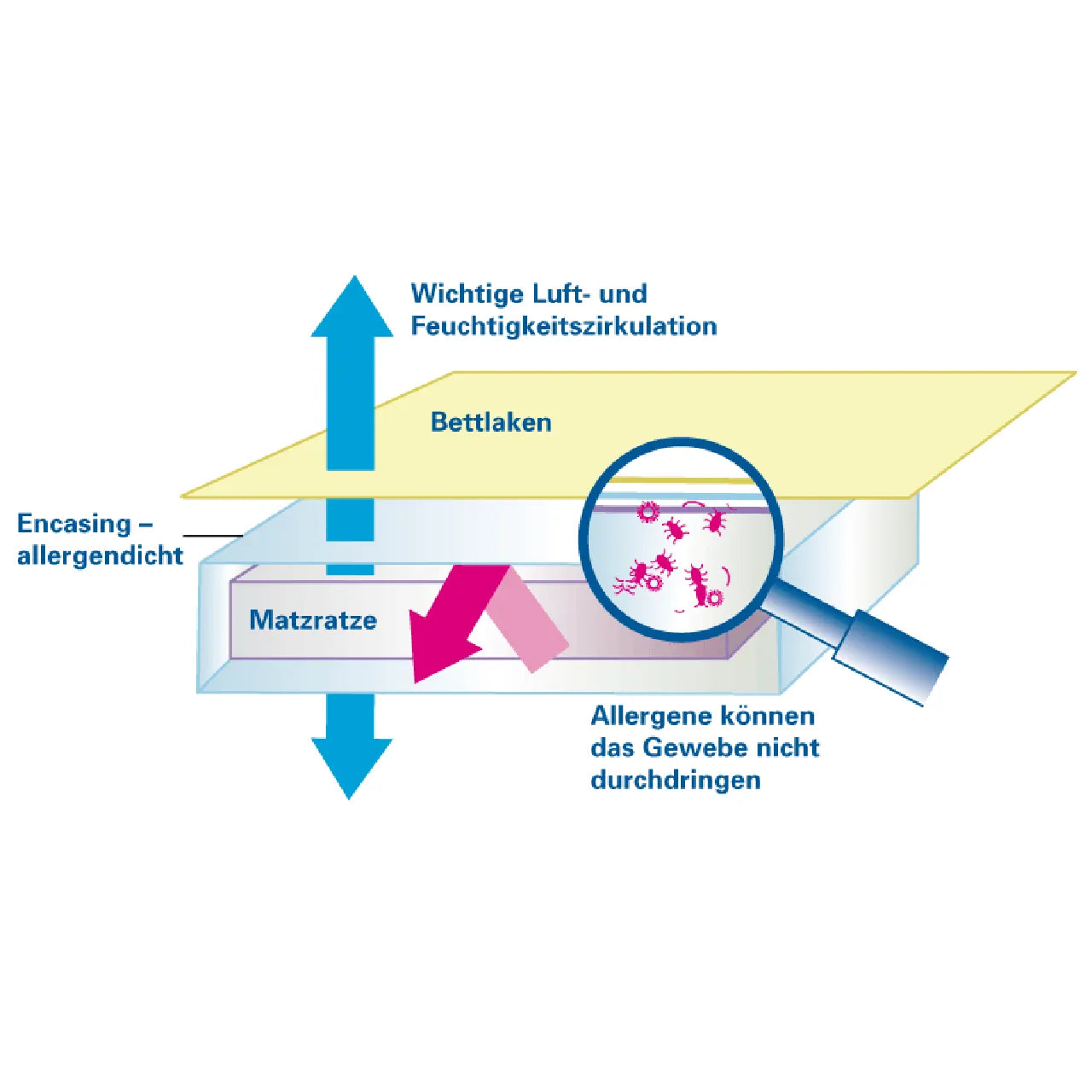 Softsan® Protect Plus Allergiker Matratzenbezug | Anti Milben Encasing Maßanfertigung - Softsan