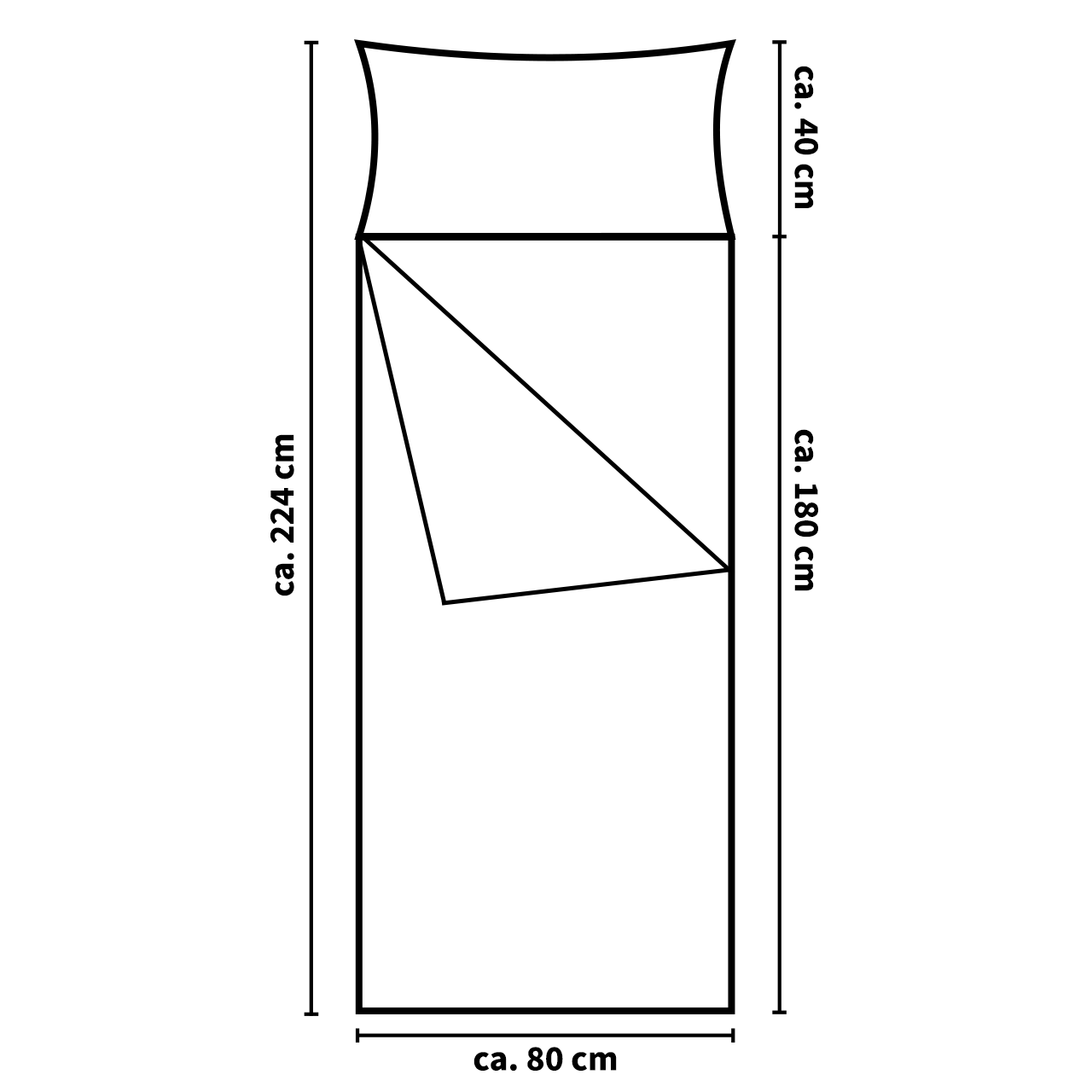 Softsan® Allergiker Schlafsack Bio Baumwolle mit integriertem Milbenschutz Encasing - Softsan