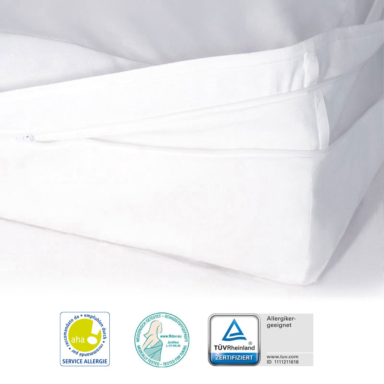 Softsan® Anti Milben Encasing für Boxspring Topper | Schutzbezug für Allergiker - Softsan