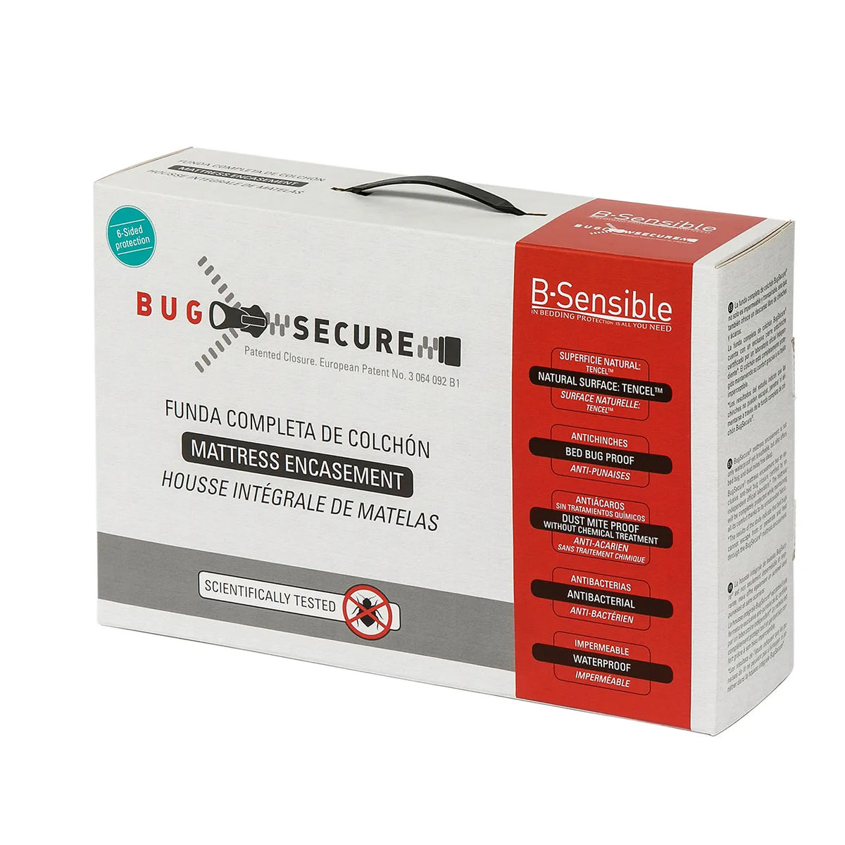 B-Sensible BugSecure Bettwanzen Matratzen-Schutzbezug